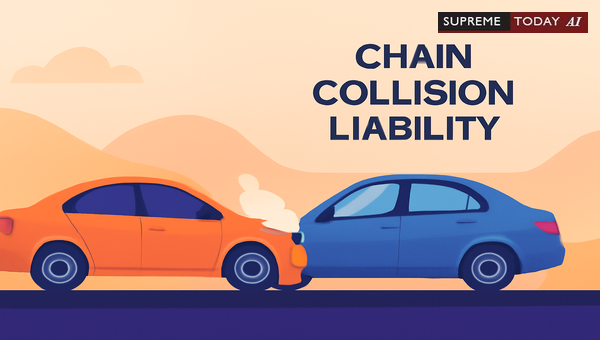Liability Apportionment for Rear Vehicles in Chain Collisions: Principles and Case Law