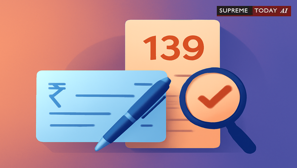 Rebutting Section 139 Presumption in Negotiable Instruments Act Cheque Dishonour Cases