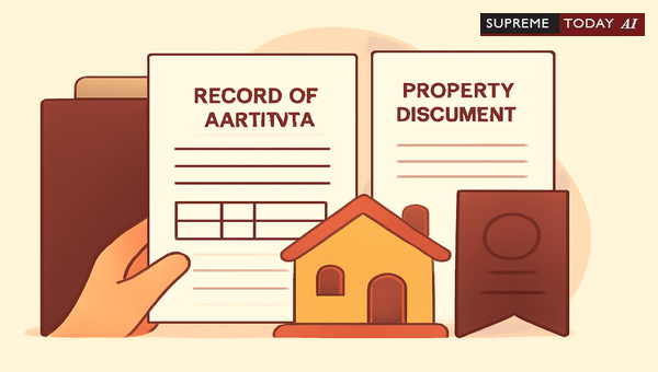 Record of Aartihya as Primary Evidence in Ancestral Property Disputes and Land Mutation