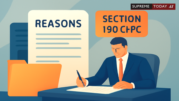 Requirement to Record Reasons for Magistrate Taking Cognizance Under CrPC Section 190