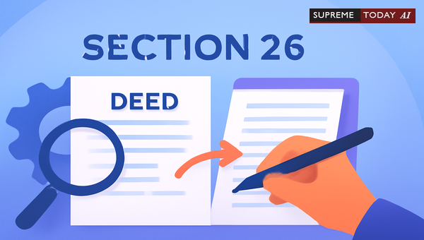 Parties and Limitations for Rectification of Registered Deeds Under Section 26 SRA