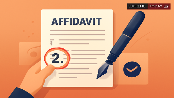 Can Numbering Errors in Affidavits Lead to Rejection? Clarifying Procedural Rectification Rules