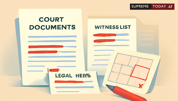 Legal Significance of Marking Names in Red Ink for Trial Court Appeals and Case Records