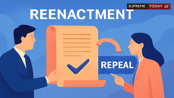 Reenactment Versus New Enactment: Preserving Rights and Interpreting Legislative Intent