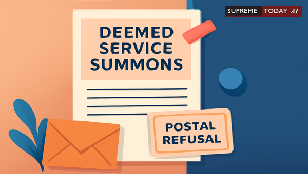 When Refusal of Summons Constitutes Service: CPC Procedural Mandates and Judicial Precedents