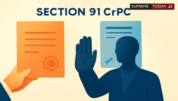 Consequences of Refusing Document Production Under Section 91 of the Code of Criminal Procedure