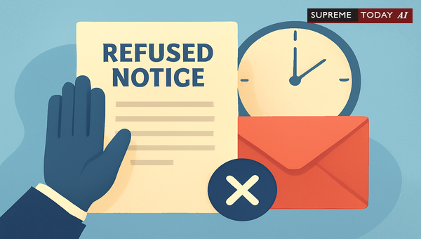 Presumption of Service for Refused and Unclaimed Legal Notices Under Section 27 General Clauses Act