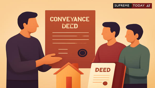 Registered Conveyance Deed to Sons Invalidates Later Oral Property Division Claims