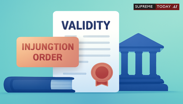 Validity of Property Documents Registered During Ongoing Injunction Orders