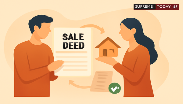 Registered Sale Deed Presumptions on Property Transfer and Evidence of Consideration Receipt