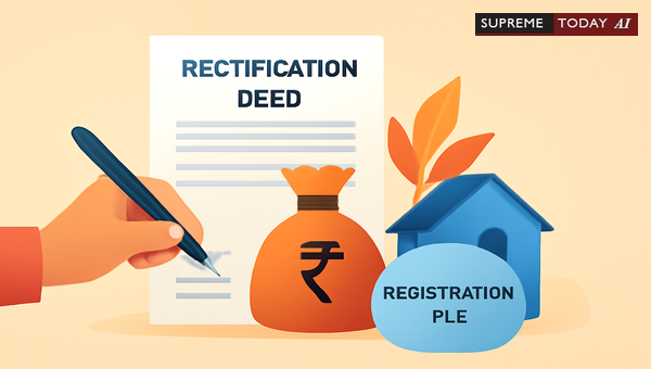 Registration Requirements for Rectification Deeds Changing Thandaper in Property Records