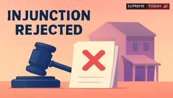 Grounds for Rejection of Temporary Injunctions Under Order 39 of the Code of Civil Procedure
