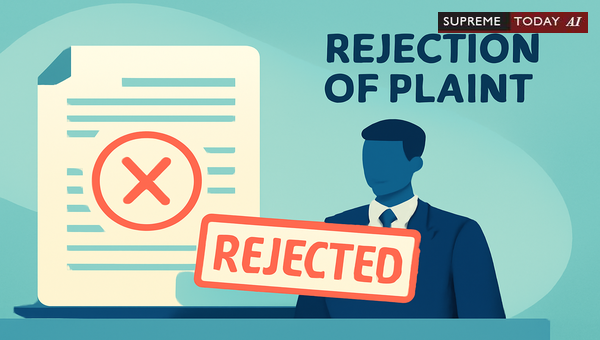 When Rejection of Plaint or Nomination Becomes a Cause of Action Under CPC Order 7 Rule 11