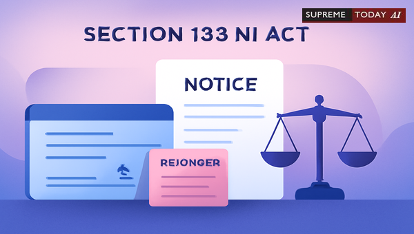 Rejoinder Notices Do Not Create New Causes of Action under Section 138 of the NI Act, 1881