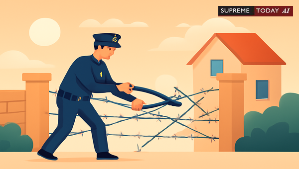 Police Assistance for Removing Steel Wire Obstructions Blocking Property Ingress and Egress