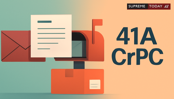 Legality of Replying to Section 41A CrPC Police Notices by Registered Post