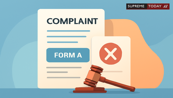 RERA Complaint Not in Form A: Maintainable?
