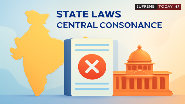 Resolving Legislative Conflicts: Doctrine of Repugnancy and State-Central Law Harmony in India