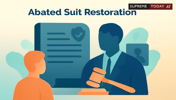 Restoring Abated Civil Suits: Applying Order XXII Rule 9 CPC for Sufficient Cause