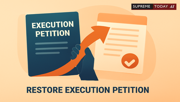 Restoring Execution Petitions Dismissed for Default Using Section 151 and Order IX CPC Principles