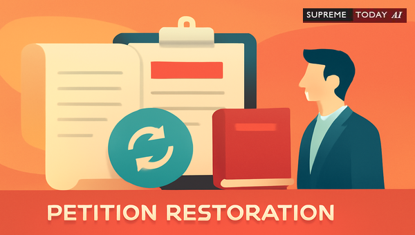 Restoring Writ Petitions Withdrawn Without Liberty Following Advocate Miscommunication