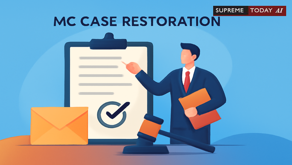 Restoring Withdrawn Motor Accident Claim Petitions Under Procedural and Inherent Powers