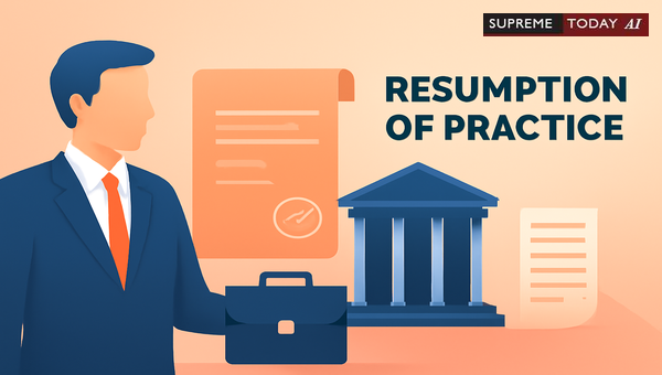 Resuming Advocate Practice: Statutory Procedures and Limitations on Court Authority