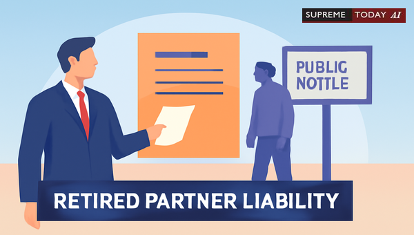 Liability of Retired Partners Under Indian Partnership Act: Essential Public Notice Requirements