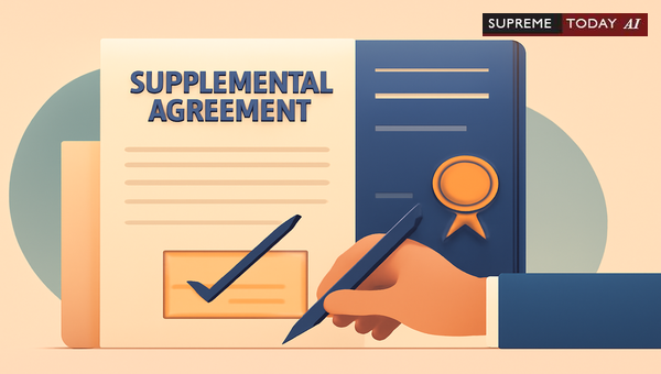 Principles Governing the Retrospective Effect of Supplemental Agreements on Main Contracts