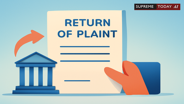 Return of Plaint vs Rejection: Jurisdictional Principles Under Order VII Rule 10 and 11 CPC