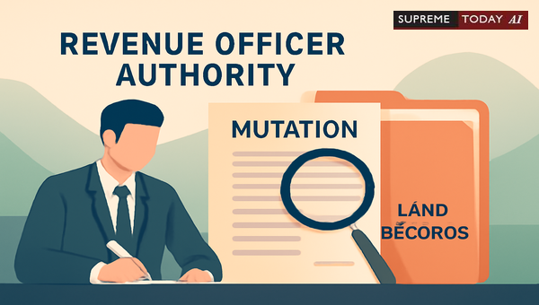 Statutory Limits on Revenue Officers Modifying Land Records and Mutation Entries Under PLRA