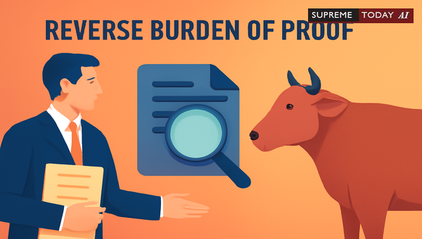 Reverse Burden of Proof Under Madhya Pradesh Gau Vansh Vadh Pratishedh Adhiniyam 2004