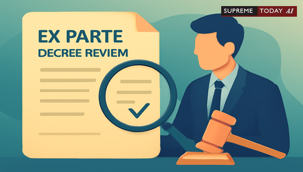 Scope of Review for Ex Parte Decrees Under Order XLVII Rule 1 of the Code of Civil Procedure