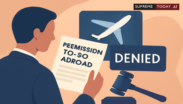 Maintainability of Revision Petitions Against Orders Denying Permission to Travel Abroad