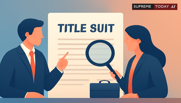 Right to Begin Evidence in Civil Title Suits Under Order 18 Rule 1 of the CPC