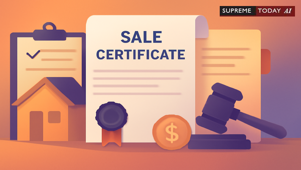 Impact of Debtor Compliance with Conditional Orders on Sale Certificate Issuance in Execution