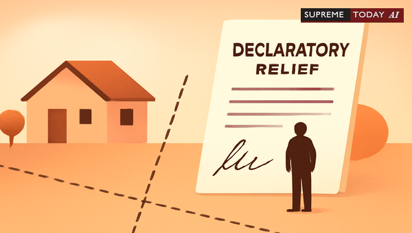 Can Sale Deed Boundaries Sustain Declaratory Relief Claims on Land Ownership Disputes?
