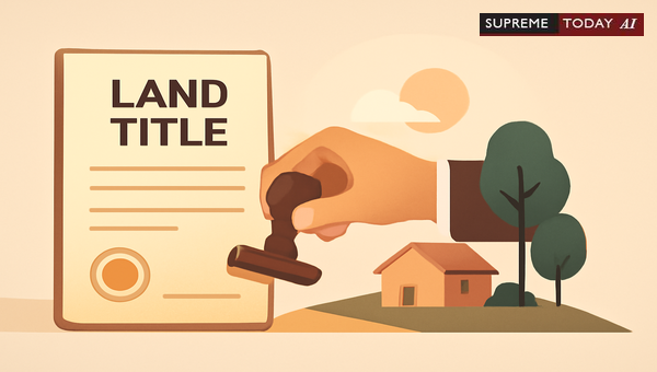Sanad Validity and Sovereign Acts in Land Title Disputes: Judicial Principles Explained