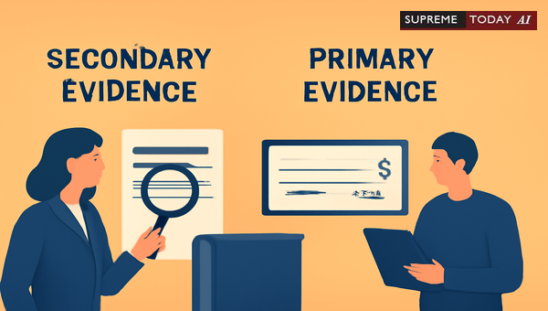 Supreme Court Standards for Secondary Evidence in Cheque Bounce Cases Under section 138