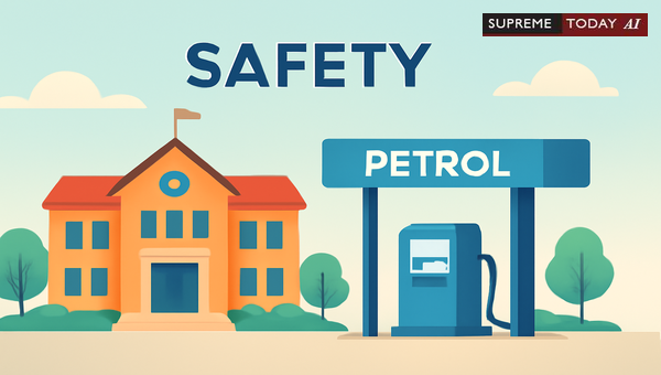 Legal Status of Building Schools Near Petrol Bunks in Telangana and Andhra Pradesh