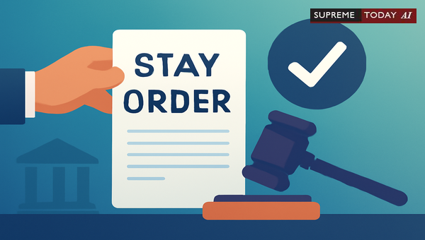 Does Filing a Second Appeal Automatically Stay Execution Proceedings Without a Court Order?