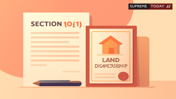 Does a Section 10(1) Account Under Urban Land Ceiling Act Constitute a Document of Title?