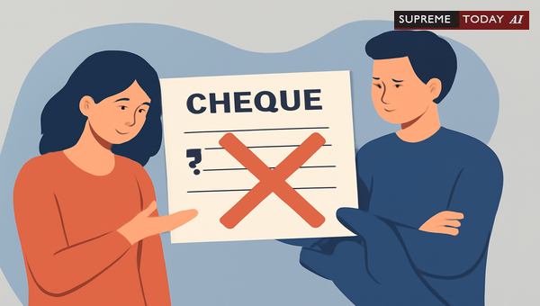 Wife's Right to Sue Under NI Act When Cheque Transaction Involved Her Husband Directly