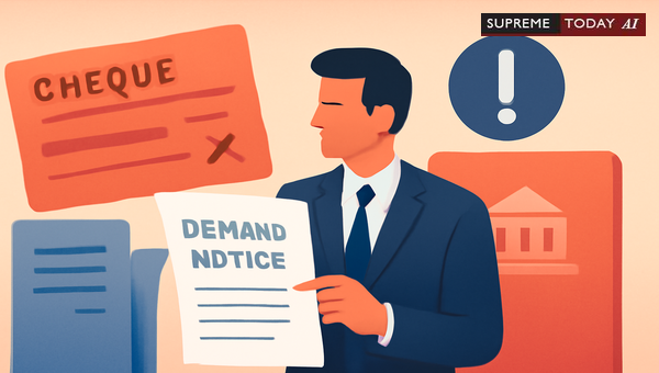 Service of Demand Notice on Director under Section 138 NI Act: Legal Validity for Company Liability