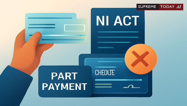 Section 138 NI Act Applicability for Dishonoured Cheques with Post-Issuance Part Payments