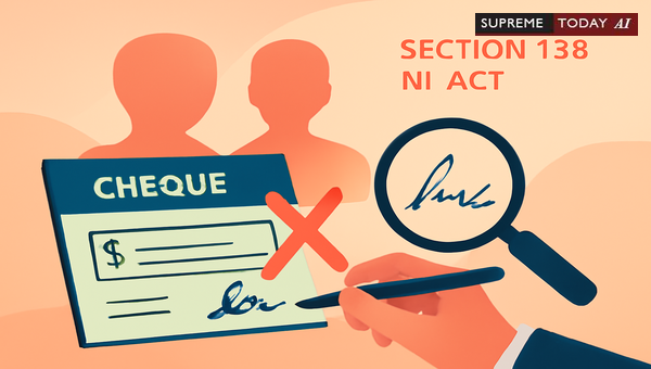 Section 138 NI Act Liability: Does Joint Account Cheque Dishonour Bind Both Holders?