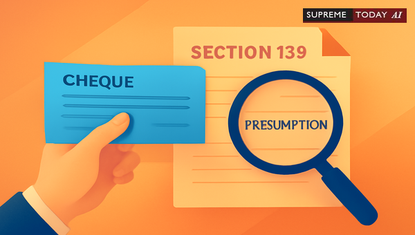 Section 139 NI Act Presumption: How Accused Can Rebut Debt Liability in Cheque Bounce Cases