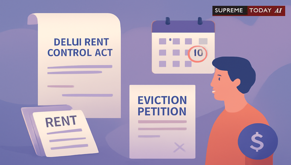 Does a Section 15(1) Order Under the Delhi Rent Control Act Establish Rent Default?