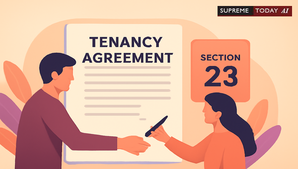 Does Section 23 of the Indian Contract Act Apply to Mutual Consent Tenancy Agreements?