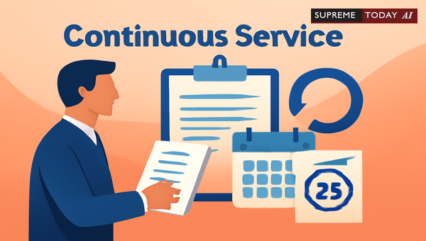 Does Contract Renewal Interrupt Continuous Service Under Section 25B of the ID Act?